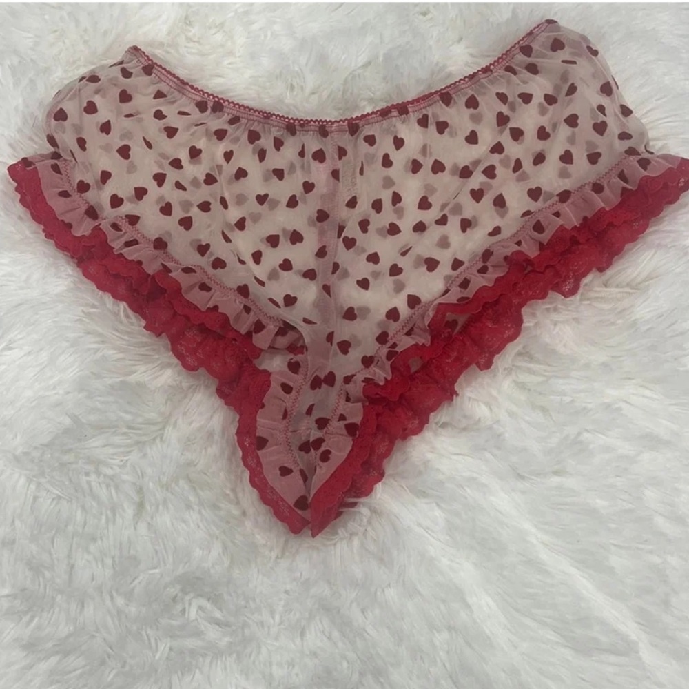Victoria's Secret velvet hearts bottoms panty